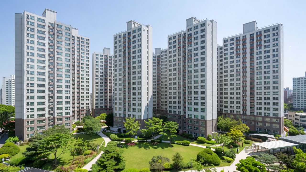 마포공덕자이 아파트 단지 전경과 주변 역세권