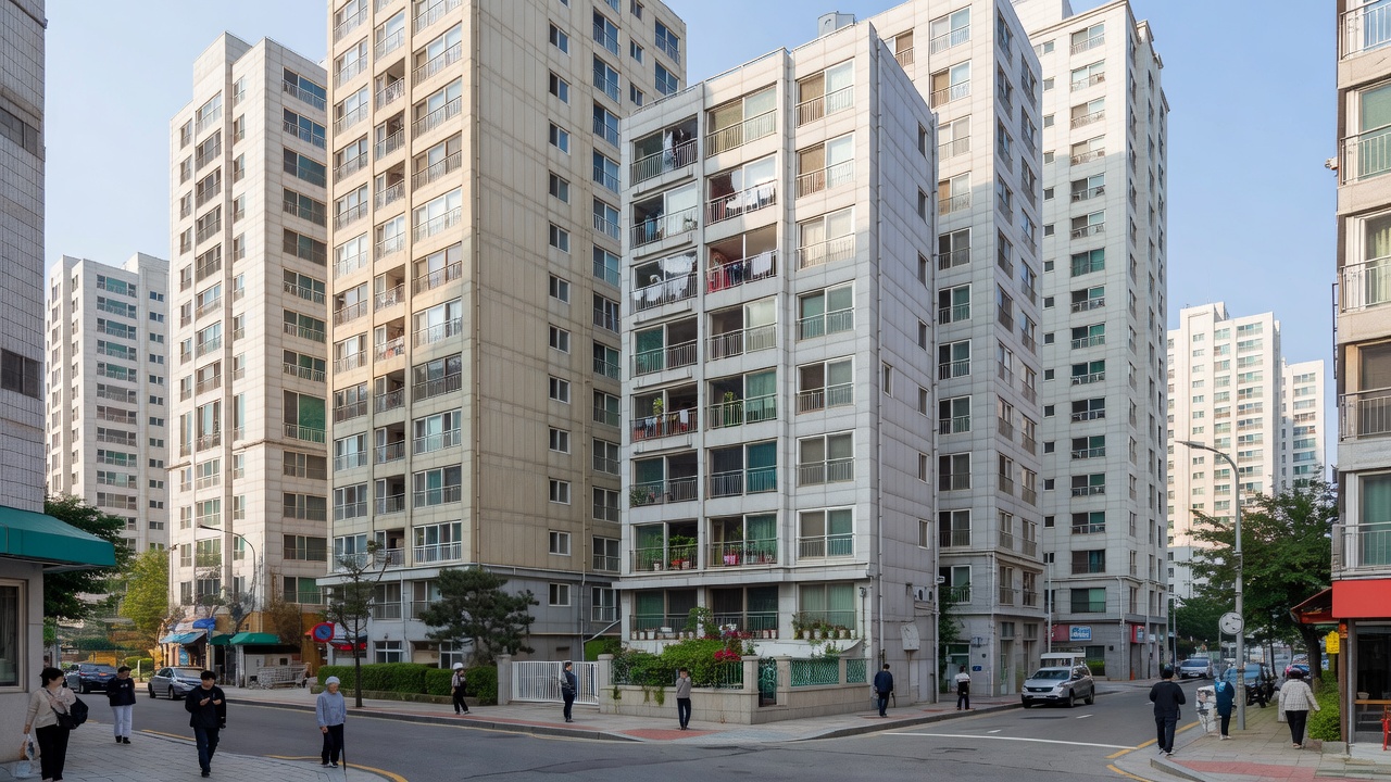 마포아파트월세 가격대별 아파트 단지 모습