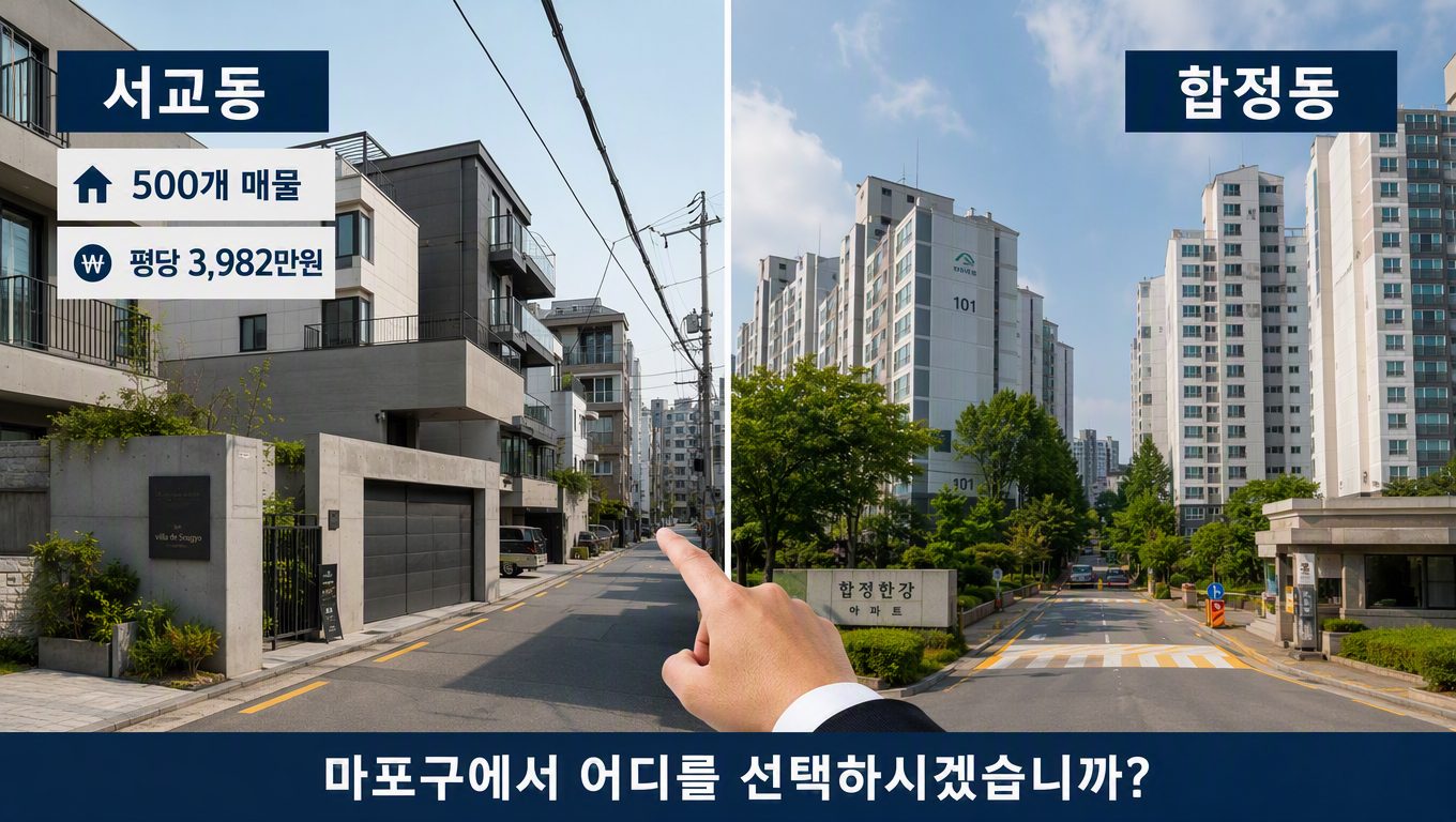 서교동부동산 서교동·합정동 부동산 매물 비교