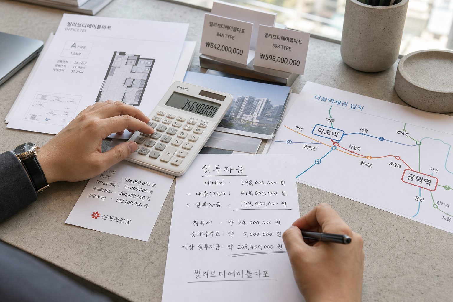 빌리브디에이블마포 분양 정보와 실투자금