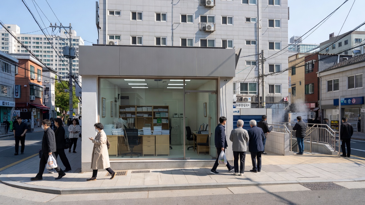 공덕동부동산 중개사무소가 있는 공덕역 인근 거리