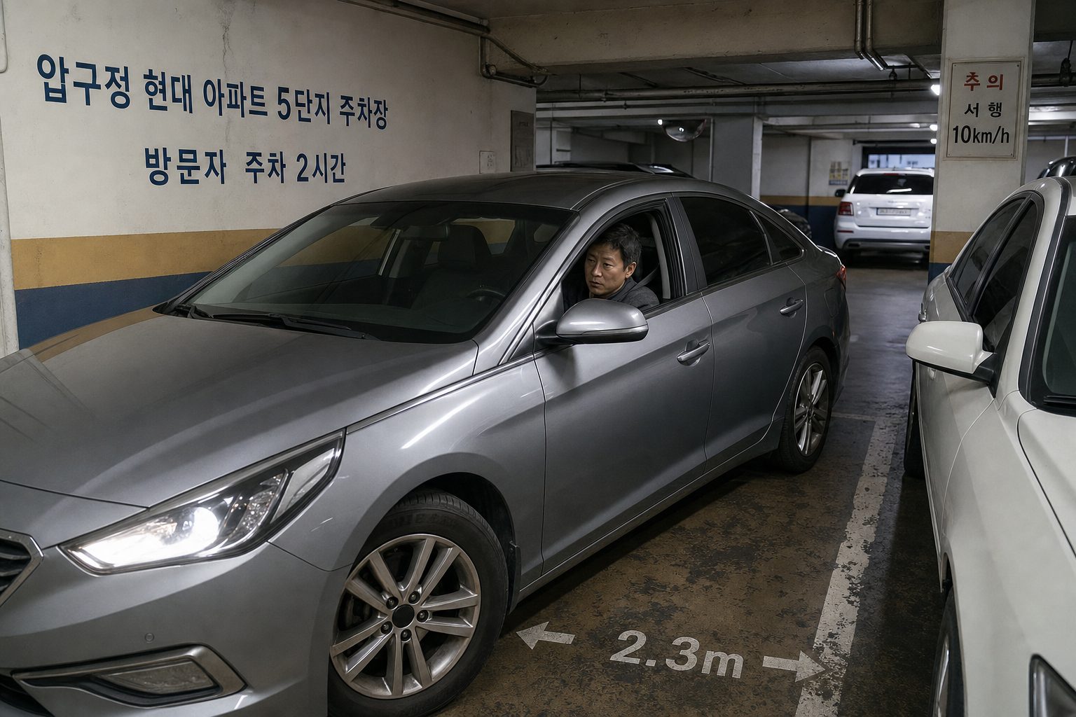 압구정 현대 아파트 5단지 주차 공간 실제 이용 후기