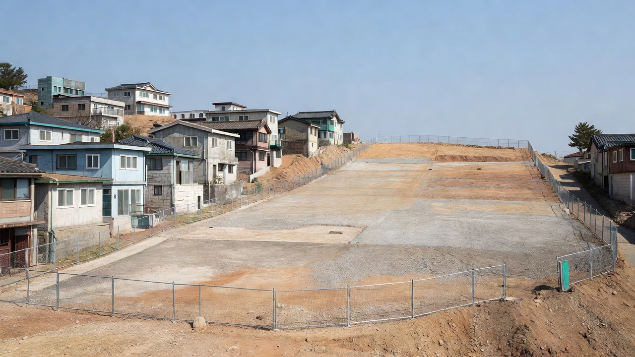 아현1구역 공공재개발 현장 전경
