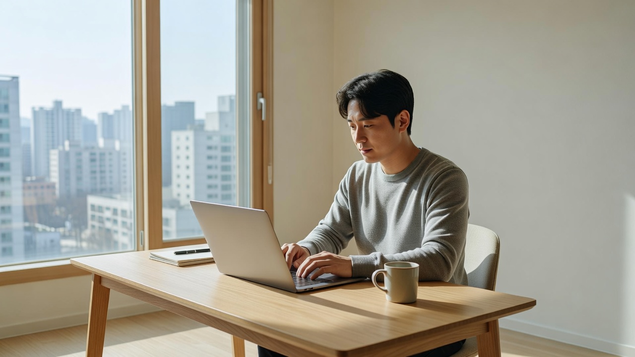 상암동부동산 실거래가 확인하는 장면