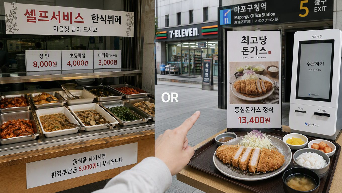 마포구청역 5번출구 근처 점심식사 할만한 곳