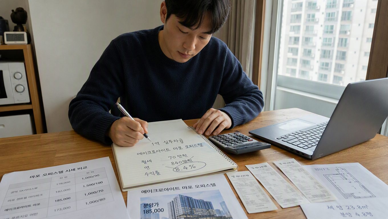 에이크로아이트 마포 오피스텔 투자가치 어떻게 보세요?