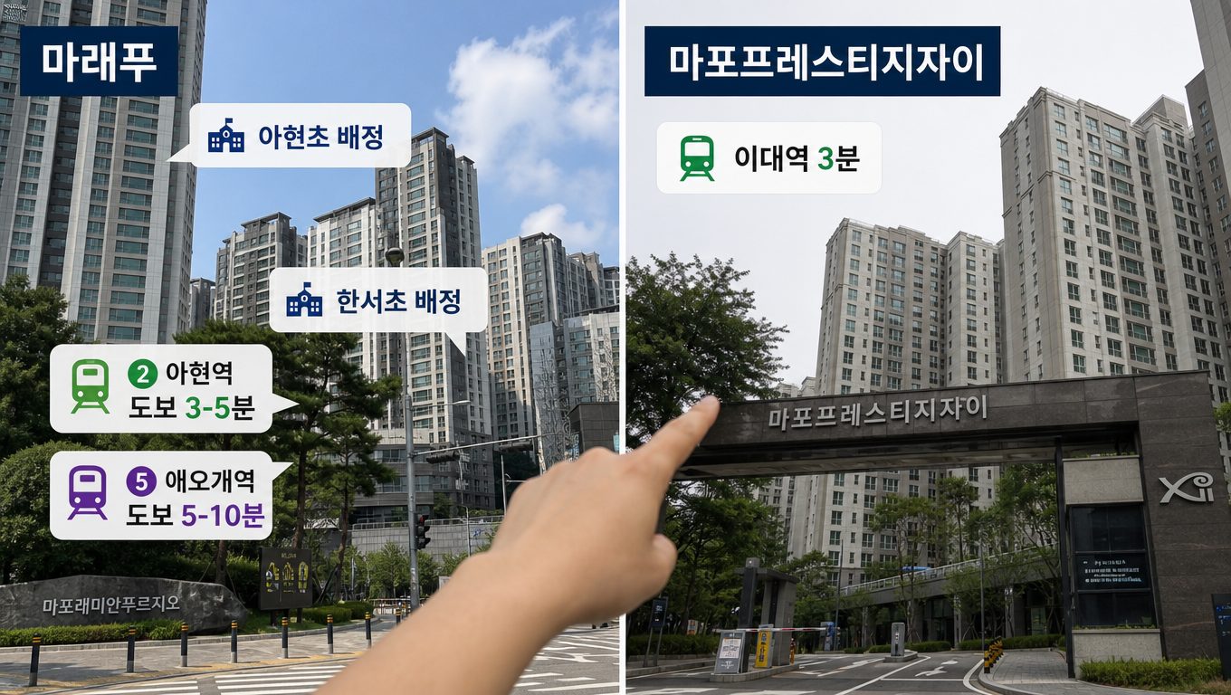 마래푸 학군 배정과 더블 역세권 입지