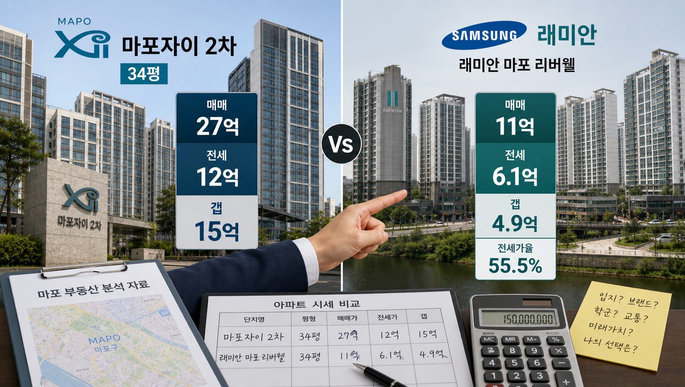 마포아파트 단지별 수익률 계산과 공급·입지 평가 방법