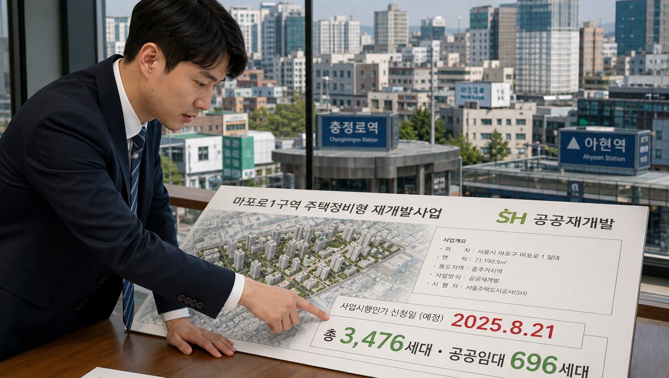 아현1구역 공공재개발 사업 계획과 추진 배경
